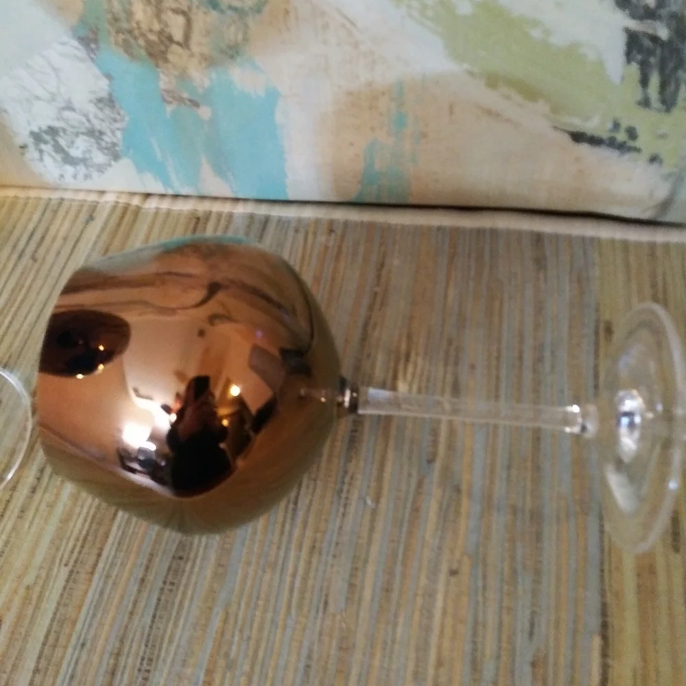 Pier I Copper Glasses Set Of 2
